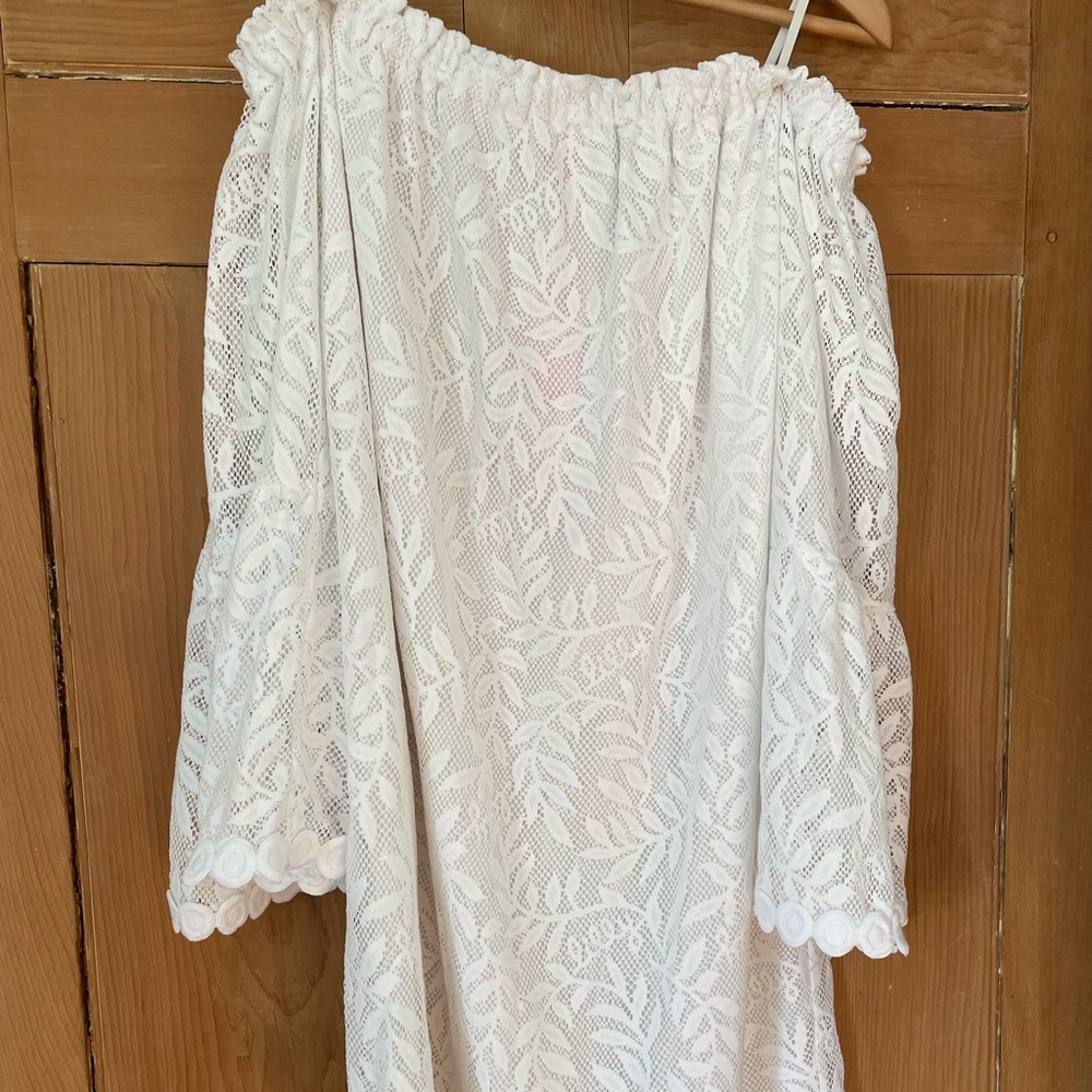 Lilly Pulitzer white lace dress